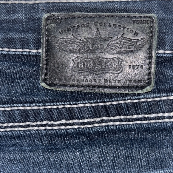 Big Star⭐️Jenae Ankle Skinny Black Label Stretch Dark Wash Jean 26R - Picture 11 of 16